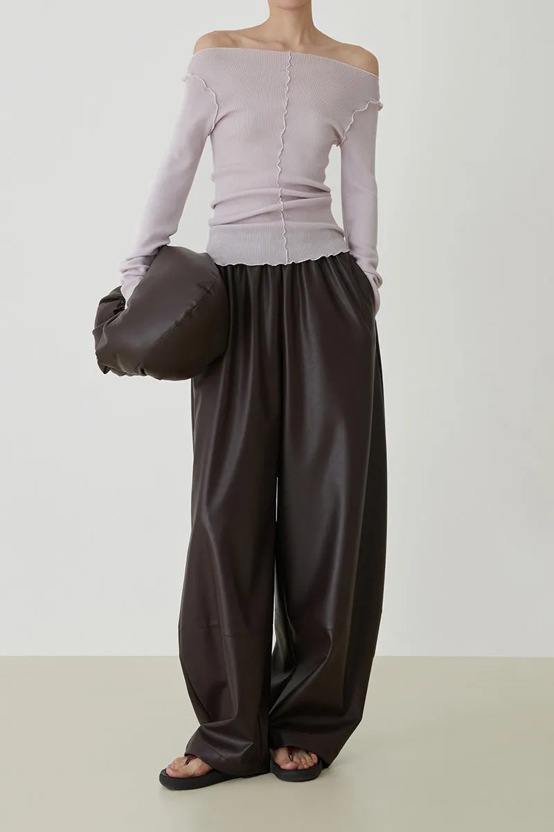 Collar Wool Pop-up Knit Top