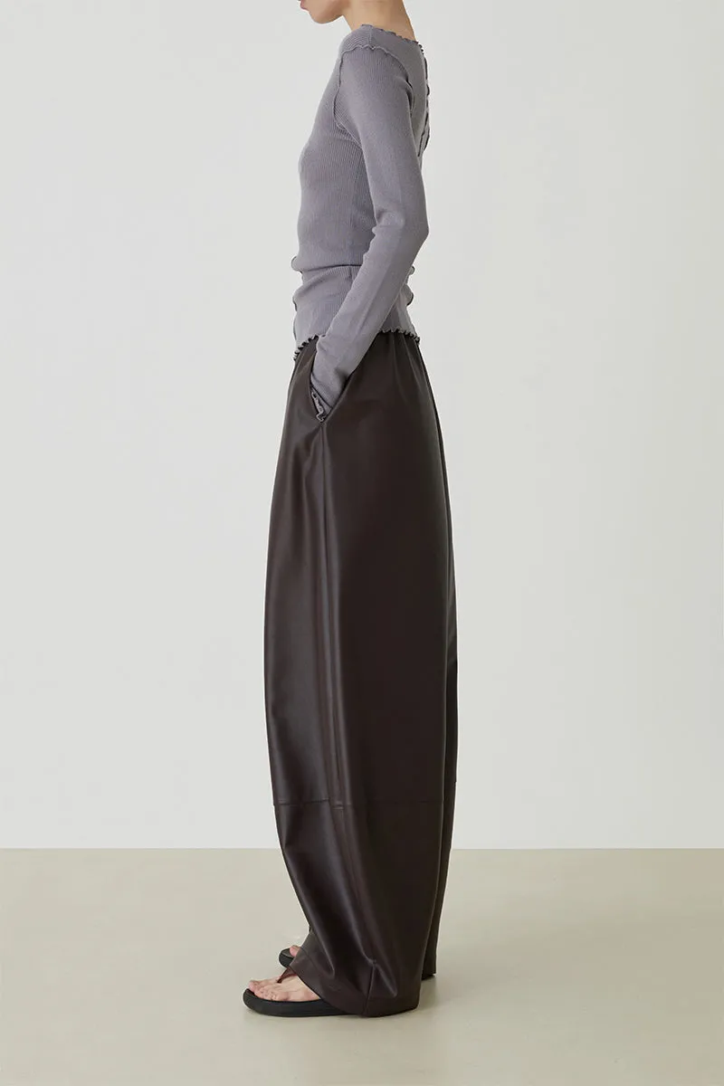 Collar Wool Pop-up Knit Top