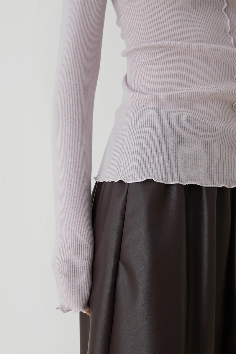 Collar Wool Pop-up Knit Top