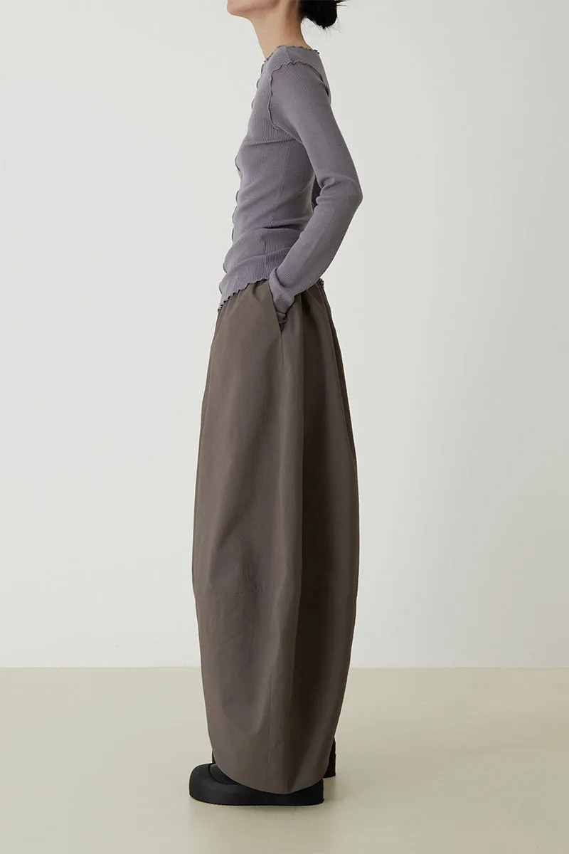 Collar Wool Pop-up Knit Top