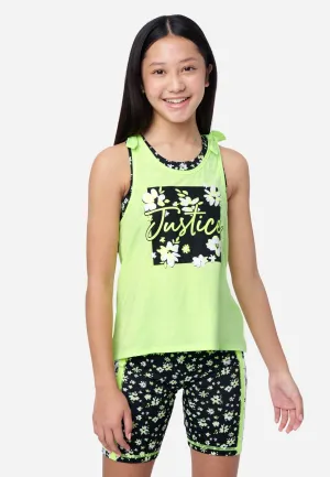 Collection X by Justice Twist Back 2fer Tank Top
