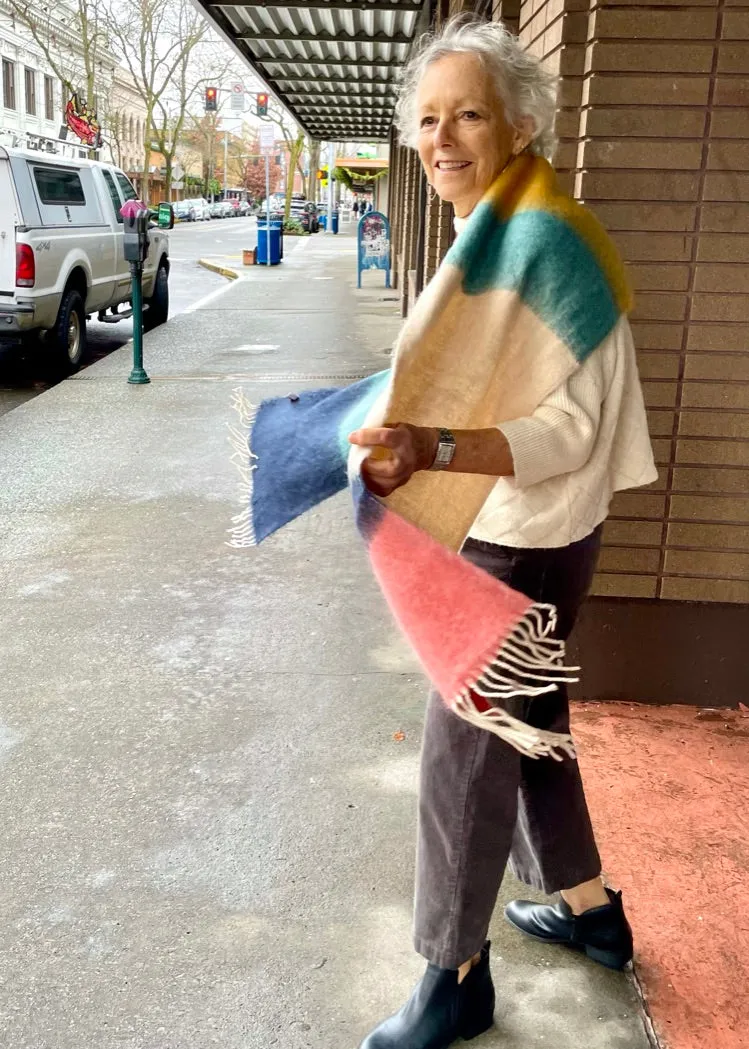Color Block Cozy Scarf