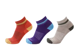 Color Block Extra Light 1/4 Crew 3-Pack : Brick - Imperial - Taupe