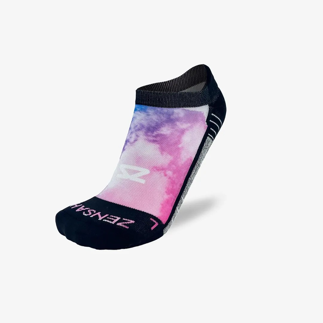 Colorful Clouds Running Socks (No Show)