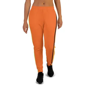 Colorful stripes Orange Joggers.