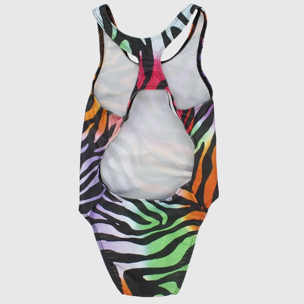 Colorful Tiger Skin One-Piece Swim Suit