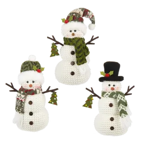 Comfy & Cozy Christmas Snowman Figurines