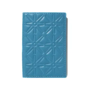 COMME des GARÇONS SA640E Embossed Leather Wallet / Blue