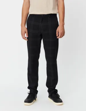 Como Reg Check Wool Mélange Suit Pants - Charcoal/Grey