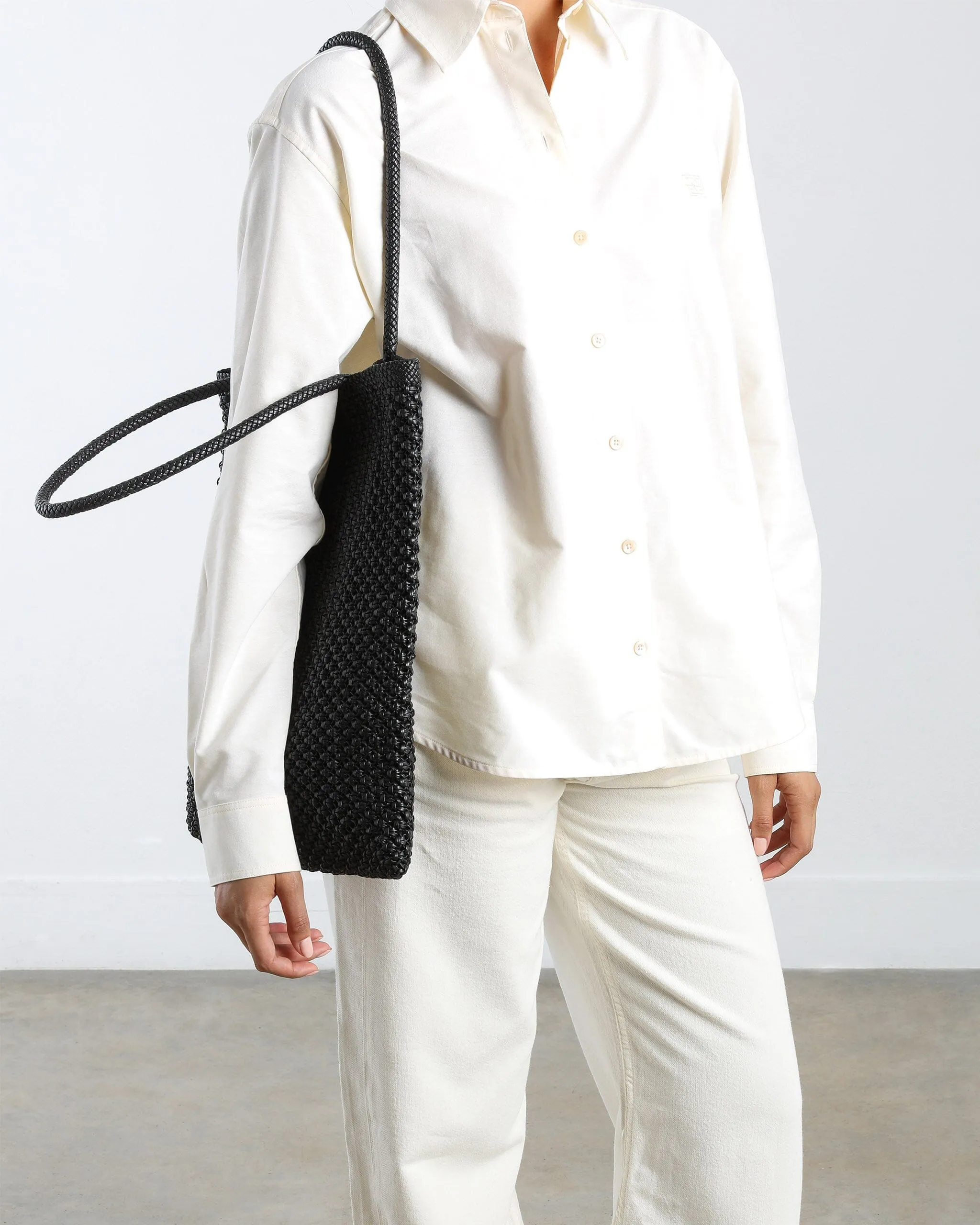 Como Tote Bag, Black Weave