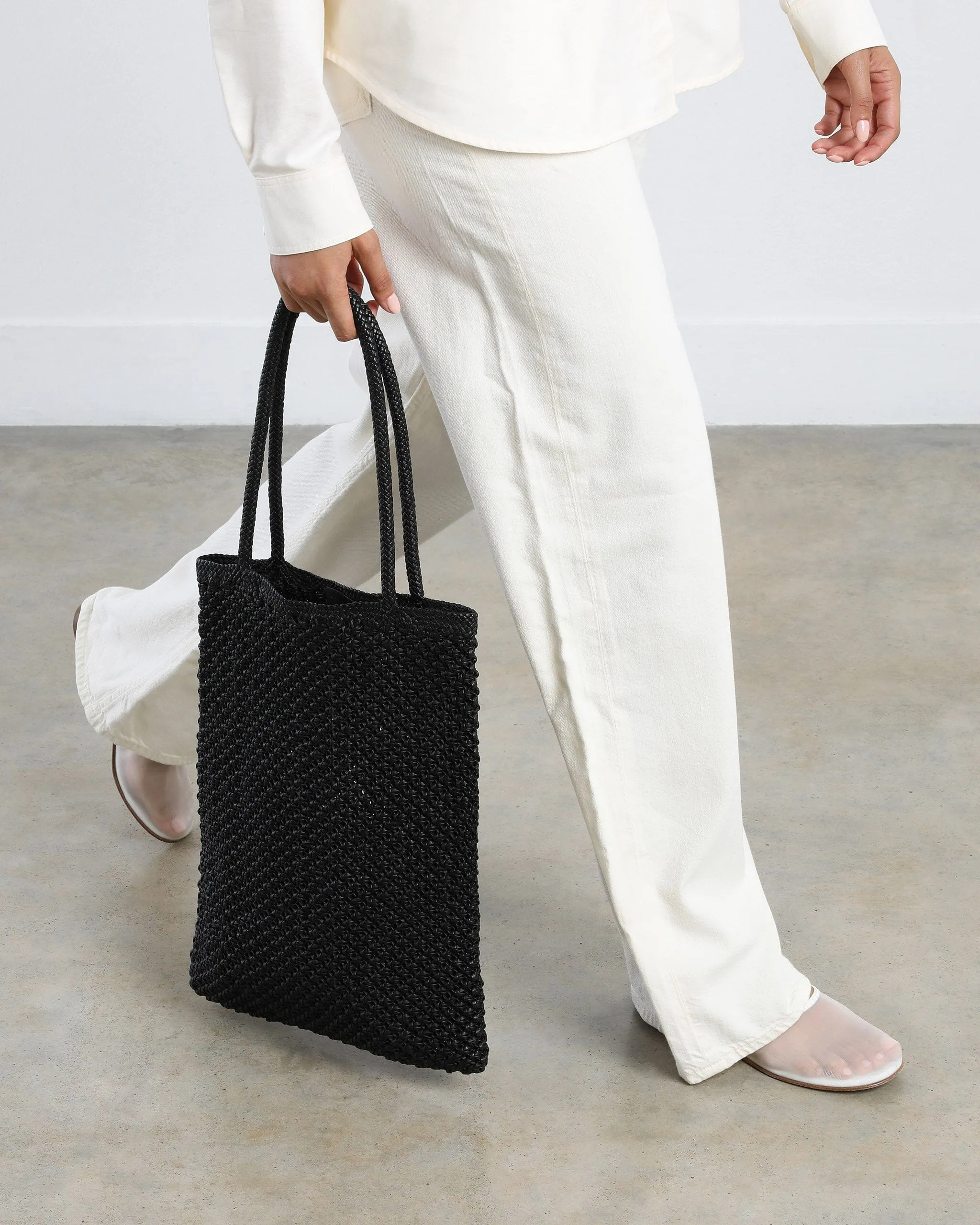 Como Tote Bag, Black Weave