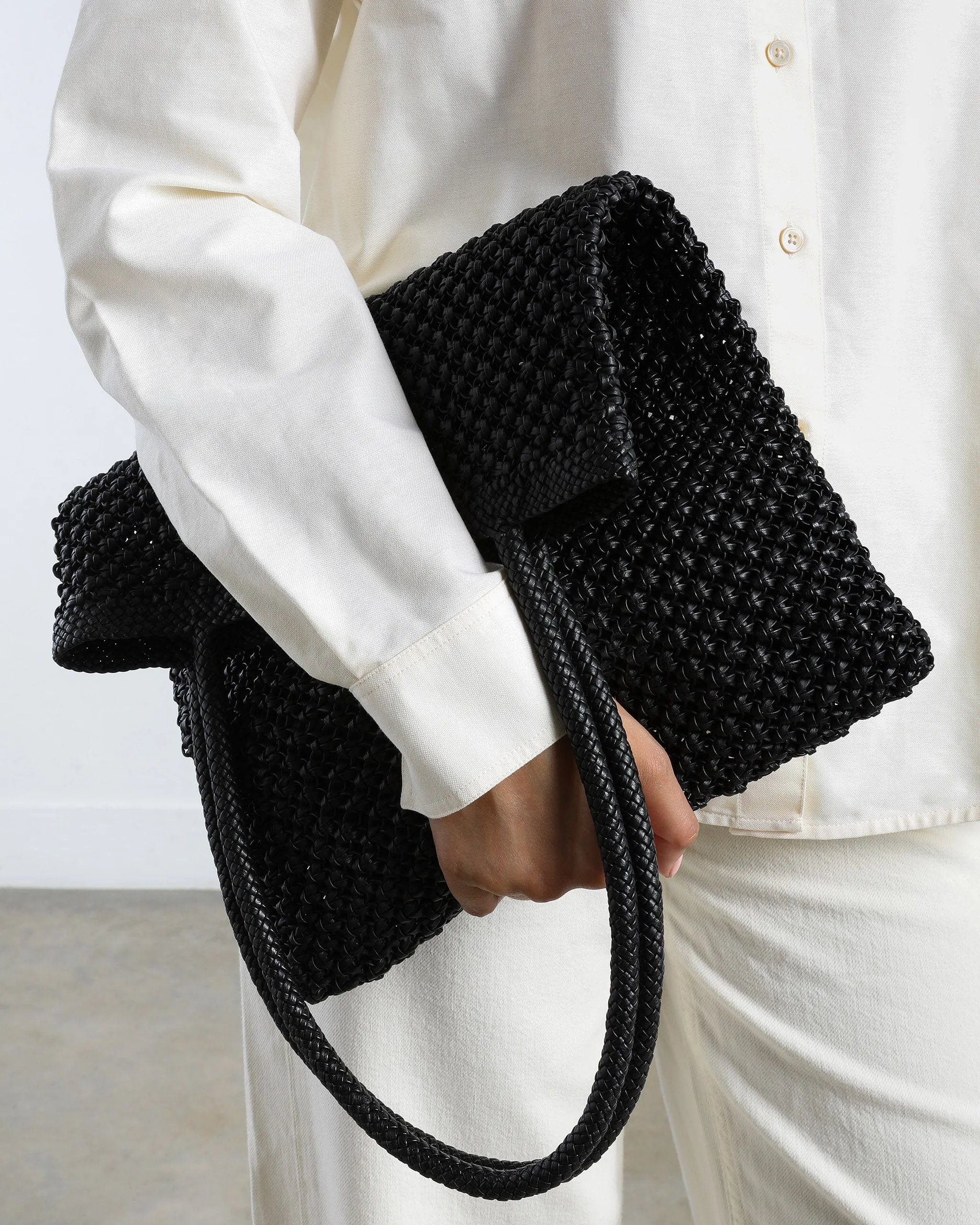 Como Tote Bag, Black Weave
