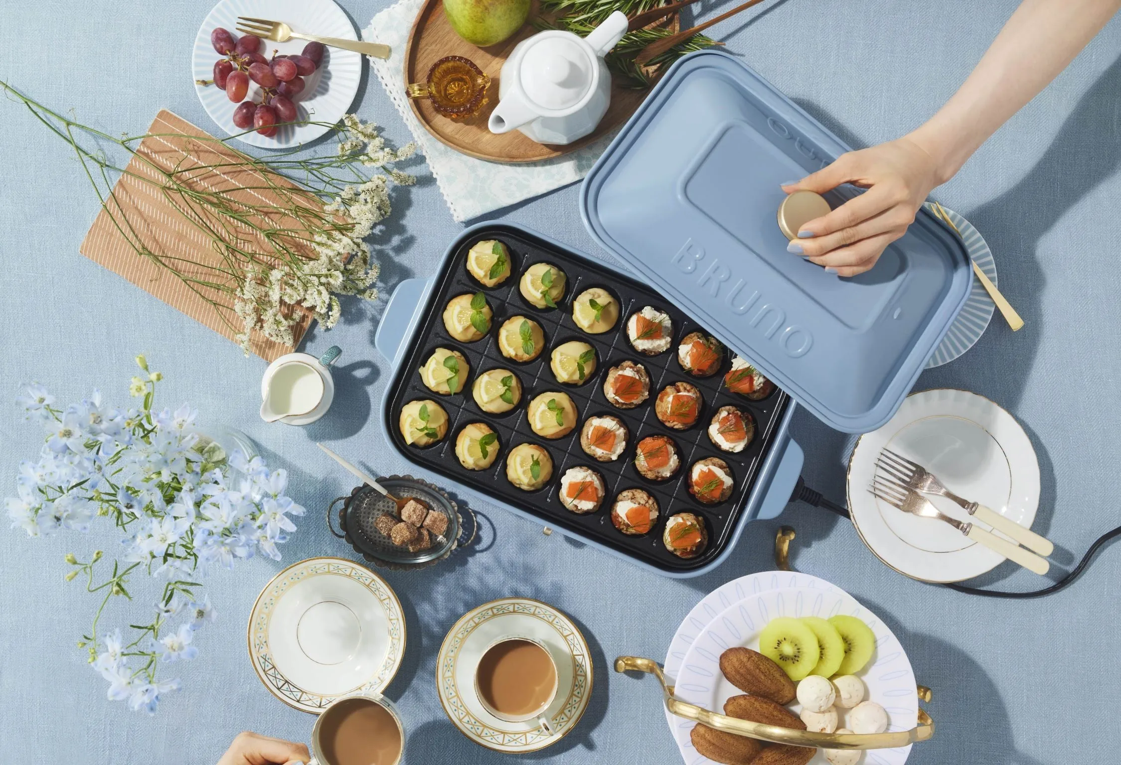 Compact Hotplate in Monet Blue