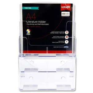 CONCEPT A4 LITERATURE HOLDER TWO TIER