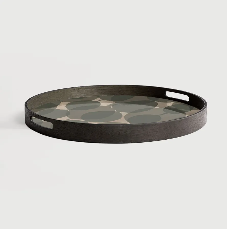 Connected Dots Glass Tray