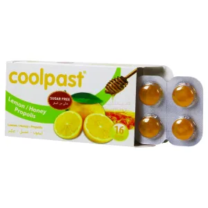 Cool Past Lemon And Honey And Propolis Sugar Free Lozenges 16 PC