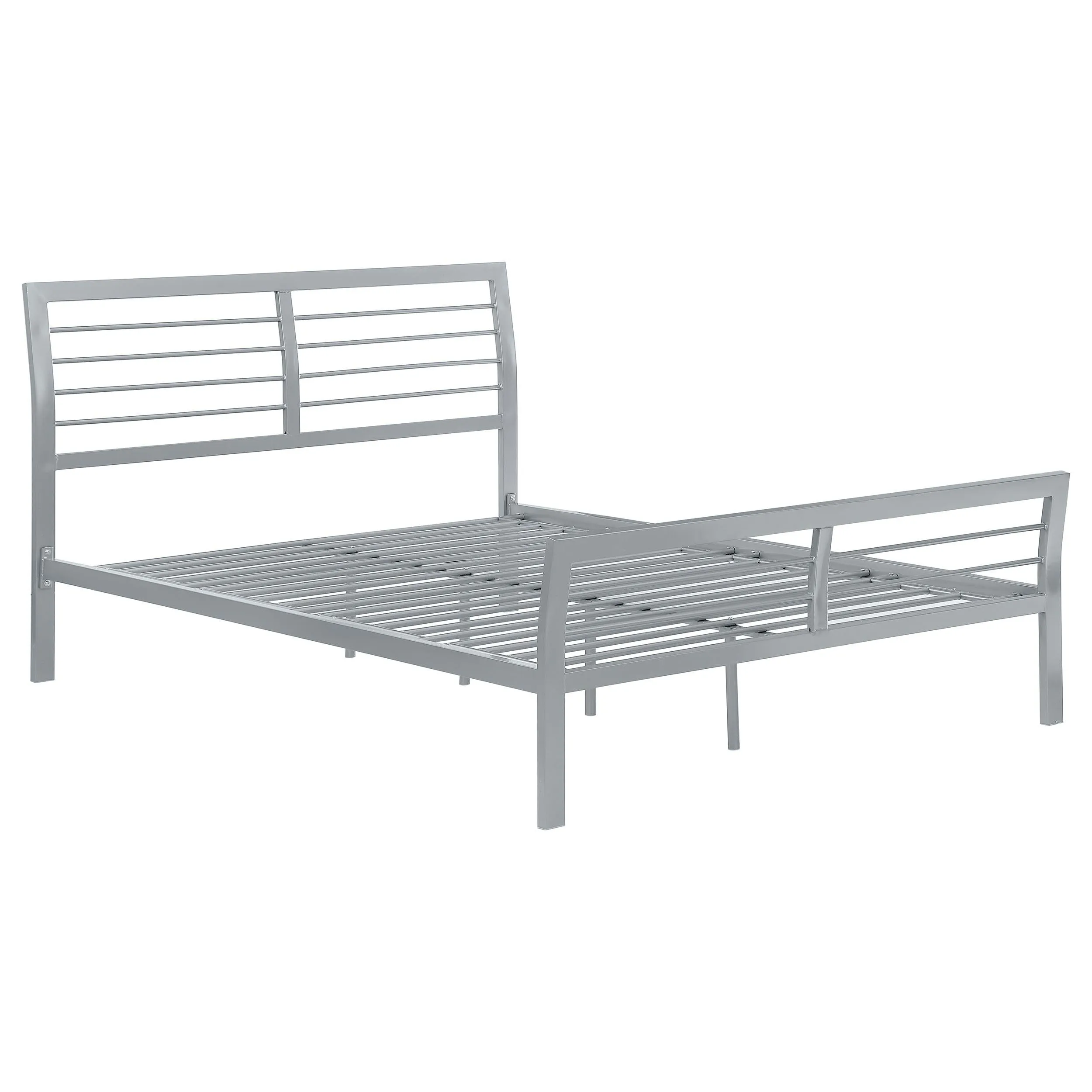 Cooper Full Metal Bed Silver - Sleek Metal Design