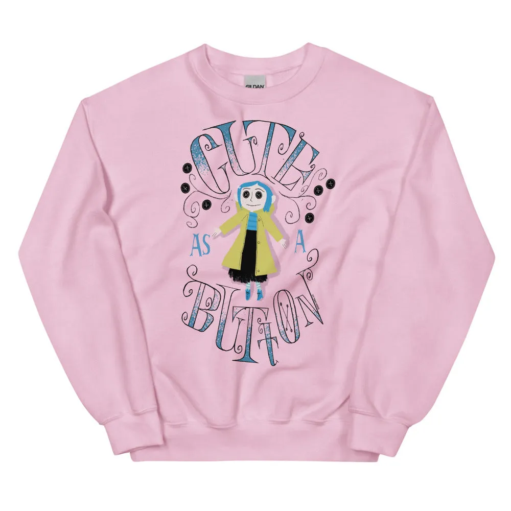 Coraline Cute as a Button Crewneck Sweatshirt