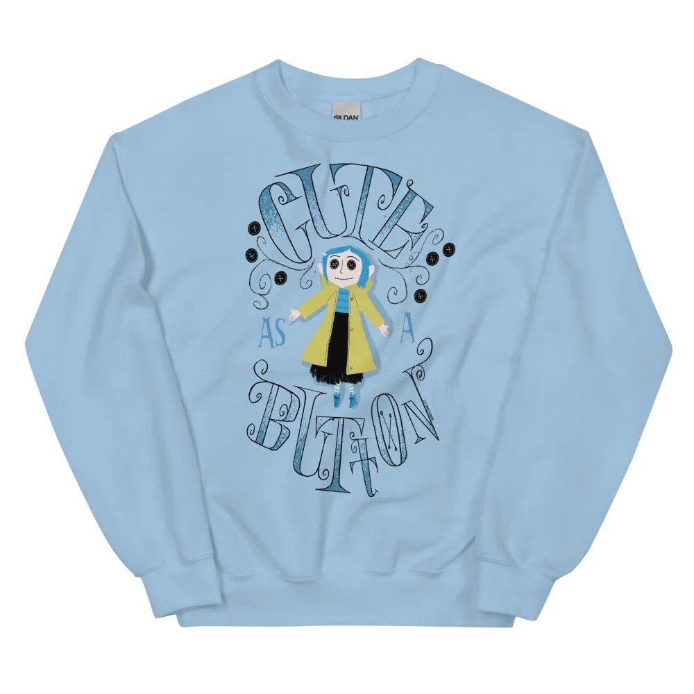 Coraline Cute as a Button Crewneck Sweatshirt