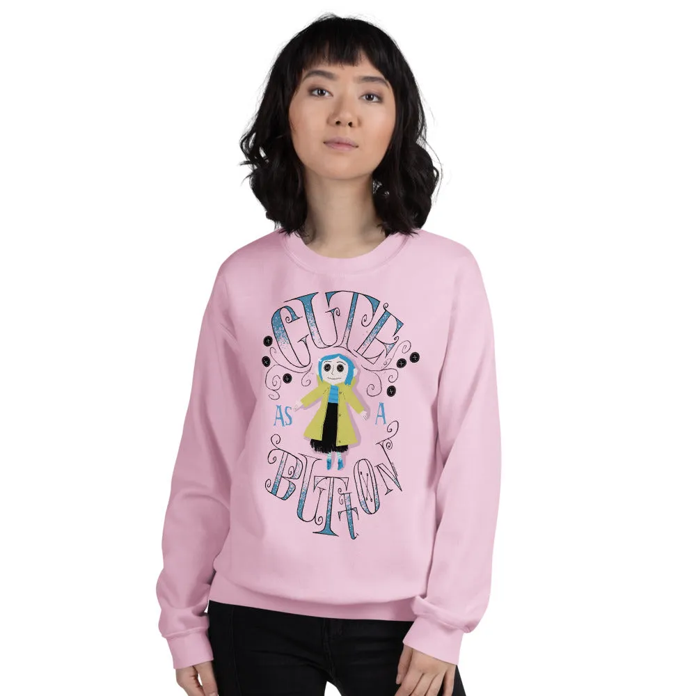 Coraline Cute as a Button Crewneck Sweatshirt