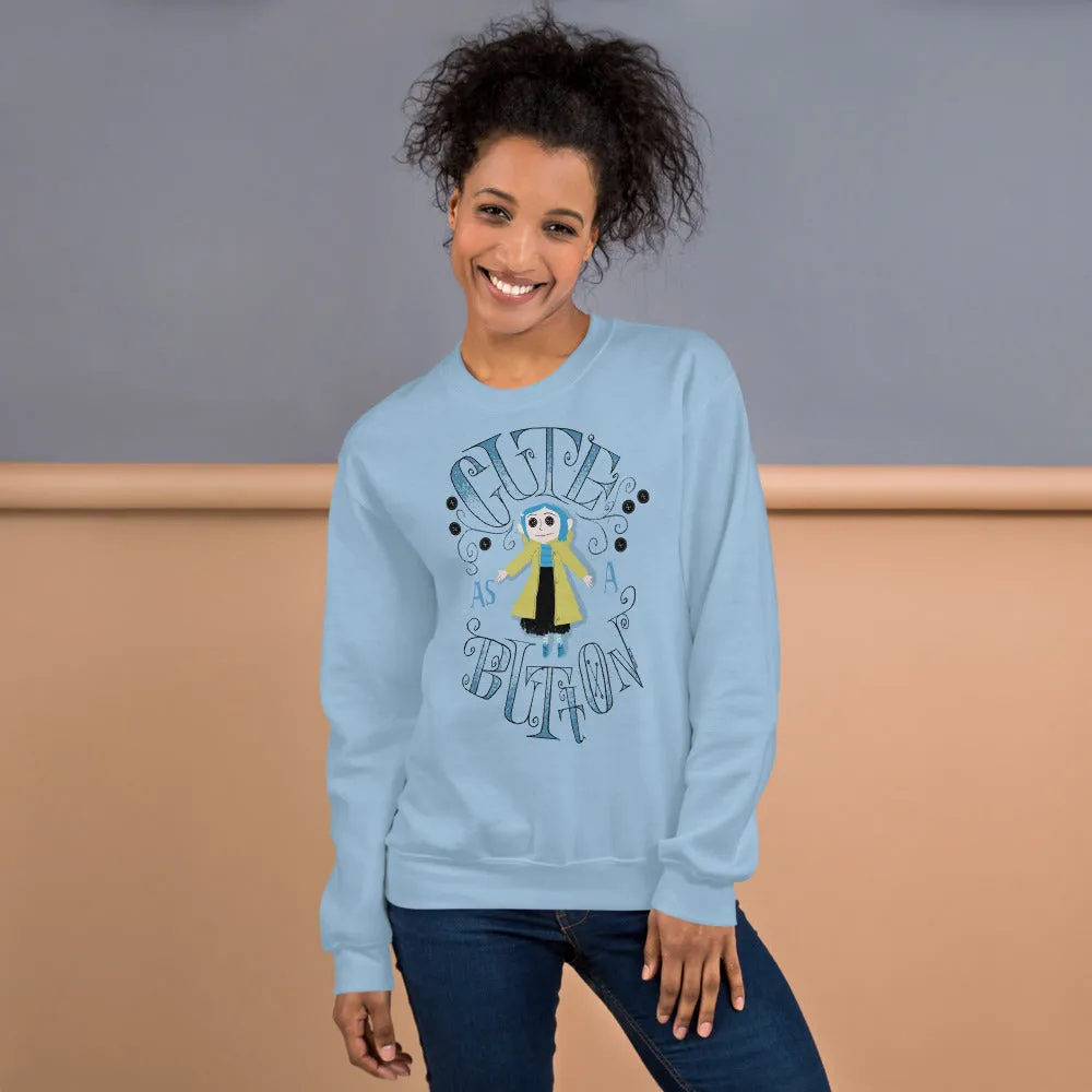 Coraline Cute as a Button Crewneck Sweatshirt