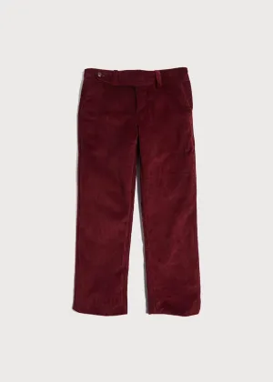 Corduroy Trousers in Burgundy (4-10yrs)