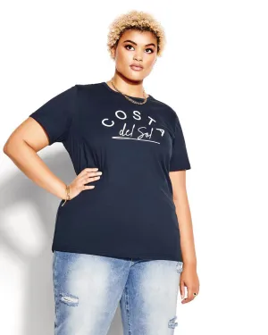 Costa Del Sol Tee | Navy