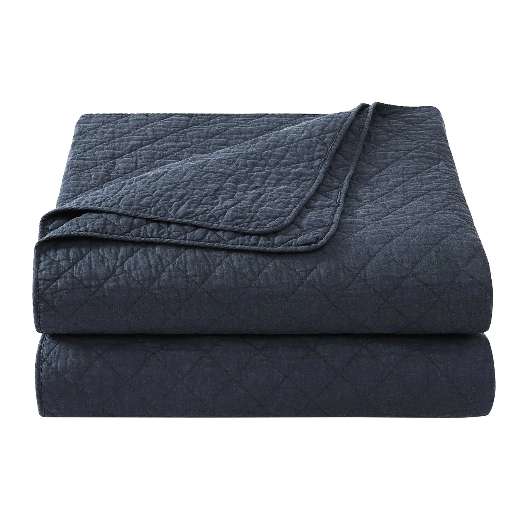 Cotton Comfort Navy Quilt Set