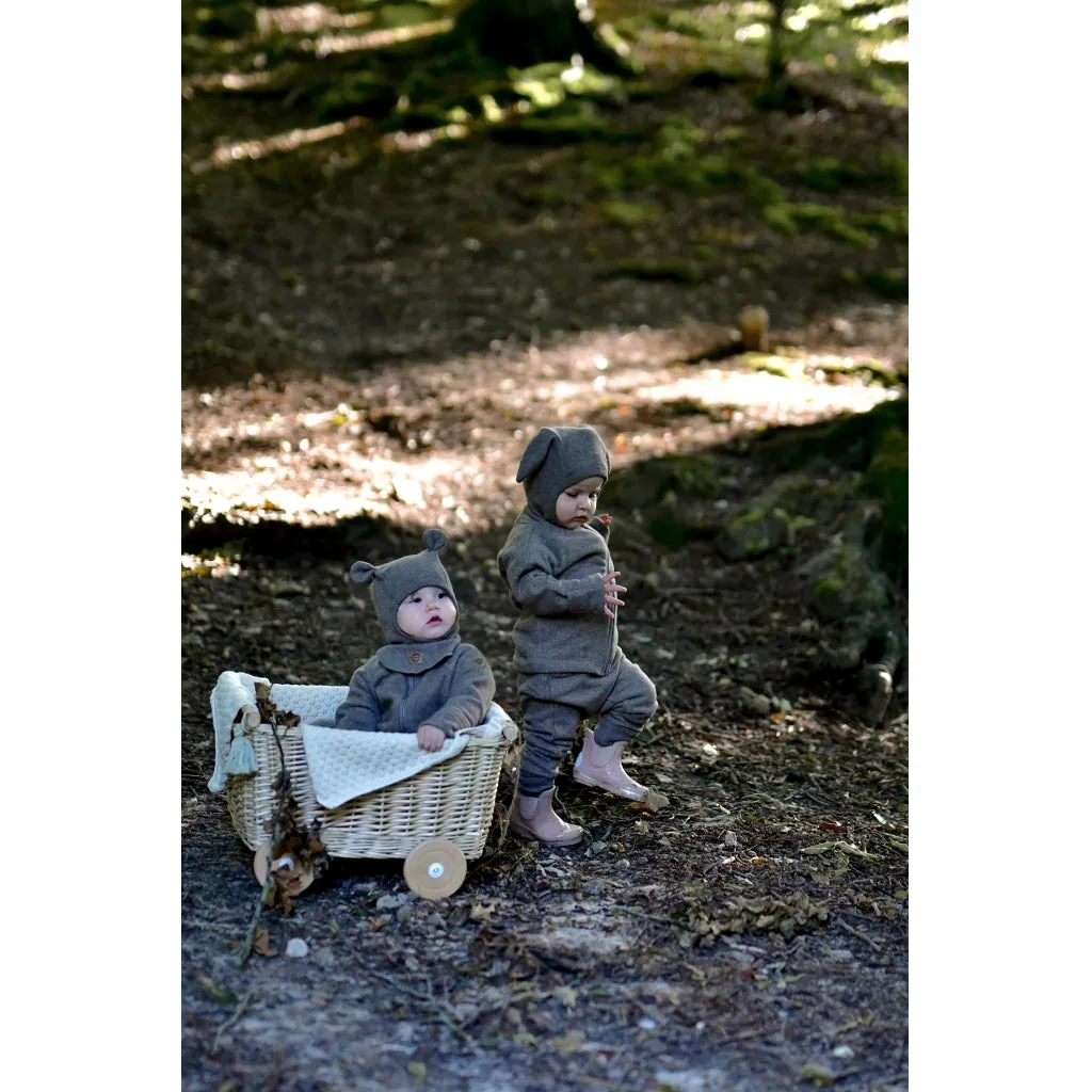 Cotton Fleece Baby Suit - Melange Denver