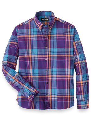 Cotton Plaid Casual Shirt - Multi
