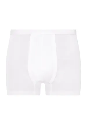 Cotton Pure Cotton Boxer Brief With Fly | White 73634-101