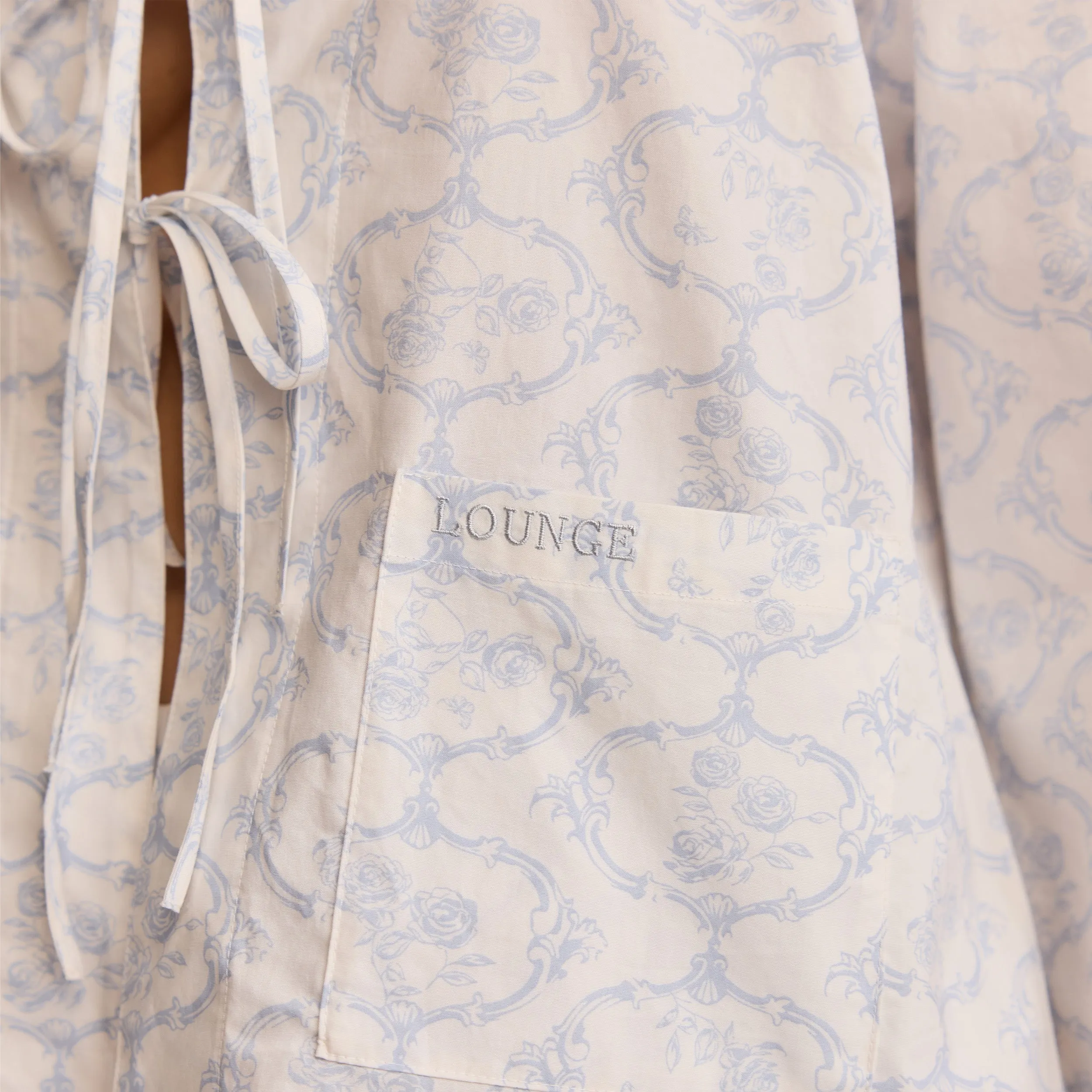 Cotton Pyjama Shirt - Blue