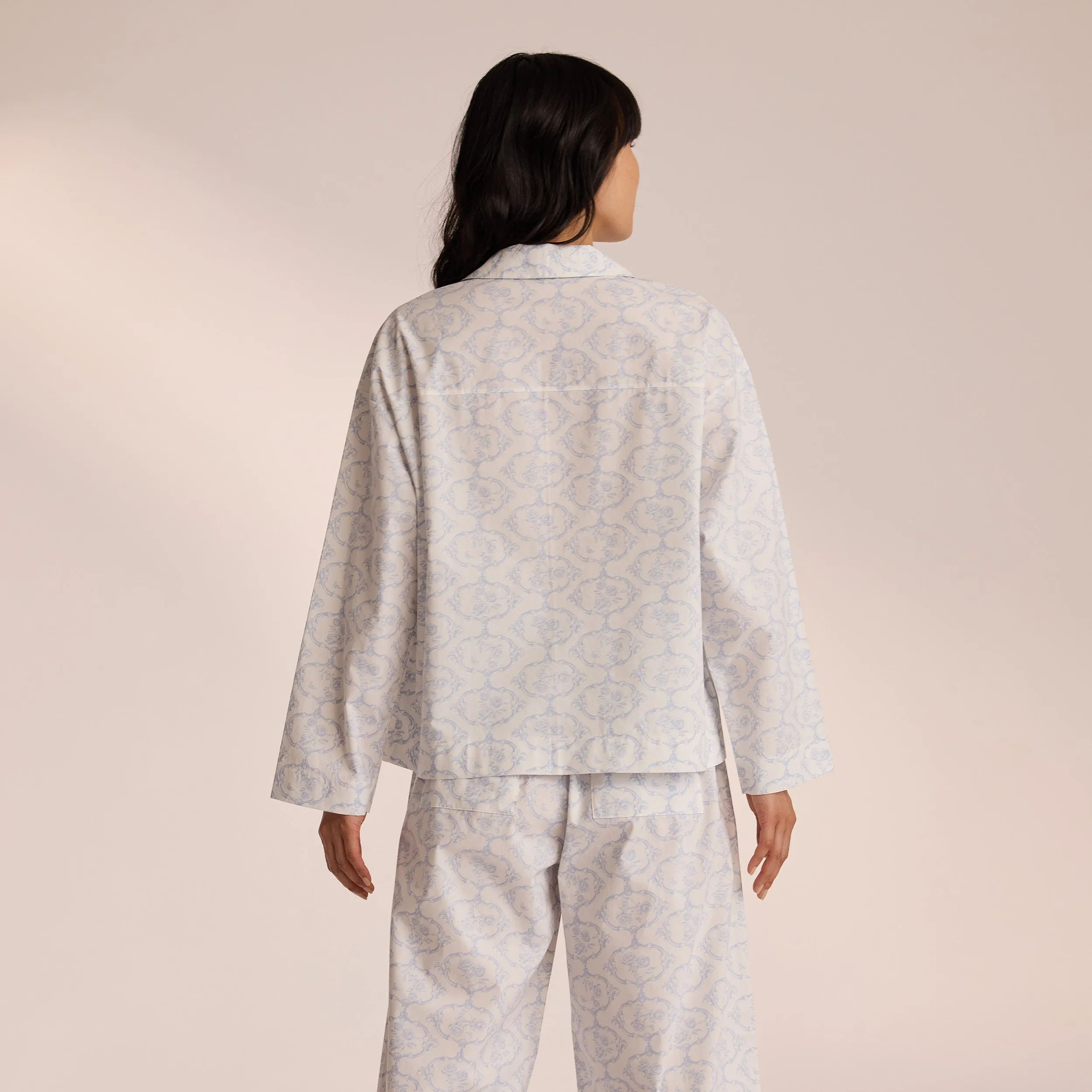Cotton Pyjama Shirt - Blue