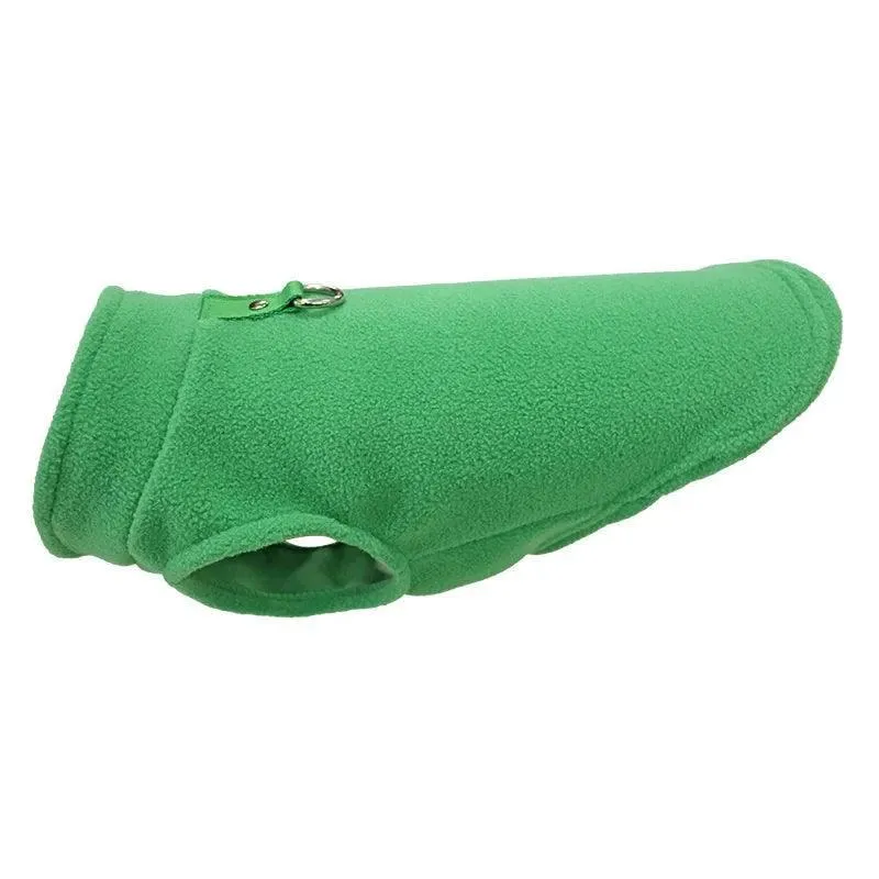 Cozy Fleece Pet Vest: Stylish Outerwear for Small Pets