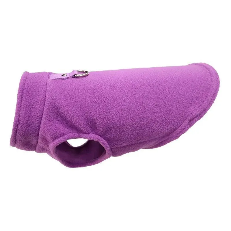 Cozy Fleece Pet Vest: Stylish Outerwear for Small Pets