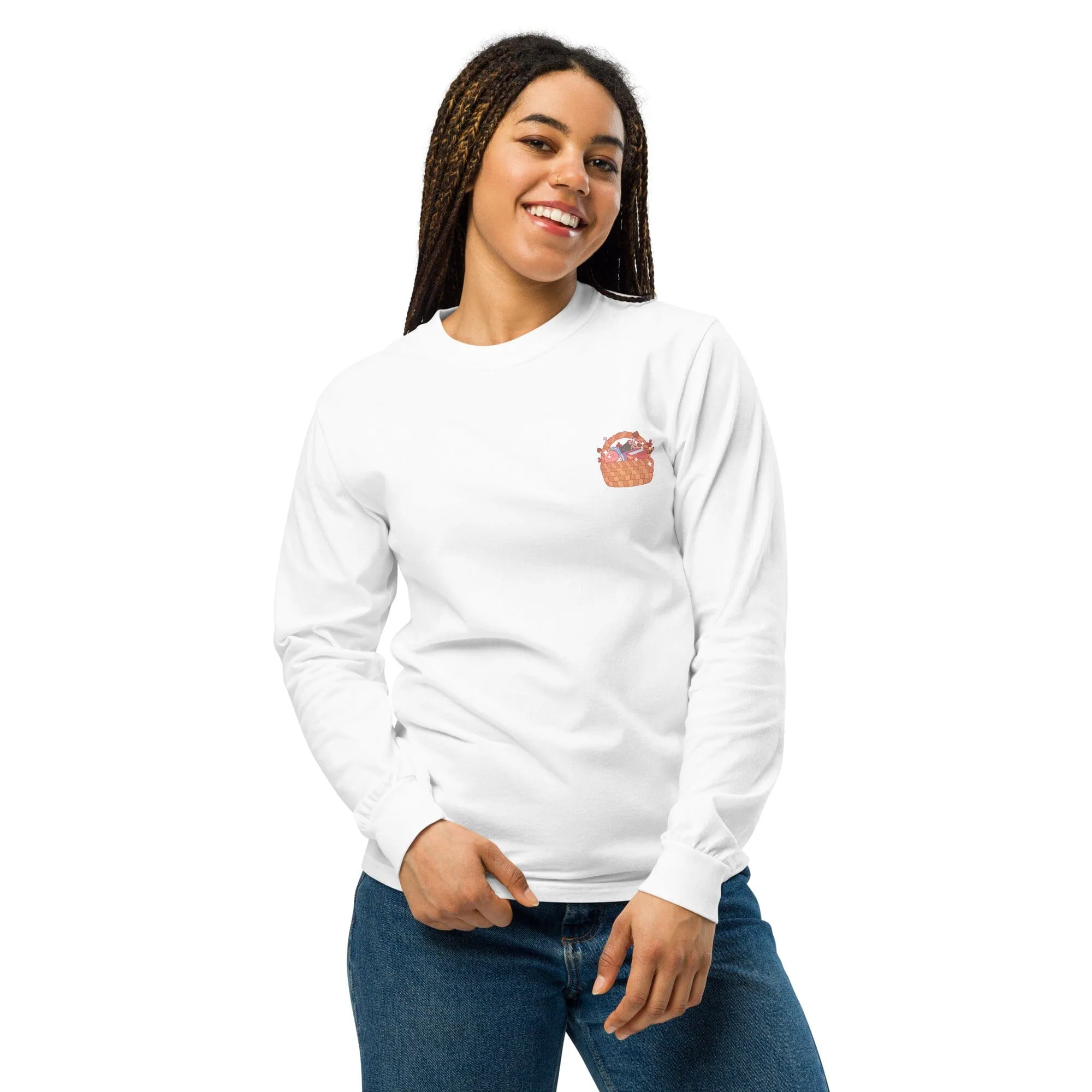 Cozy Hobby Basket | Long-sleeve shirt | Cozy Games & Hobbies