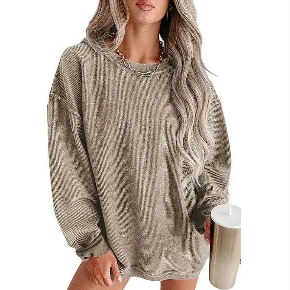Cozy Versatile Women's Knitted Loose Sweatshirt