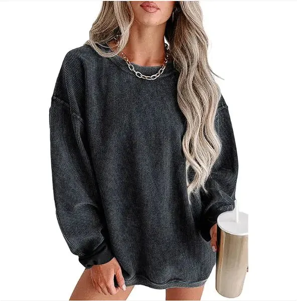 Cozy Versatile Women's Knitted Loose Sweatshirt