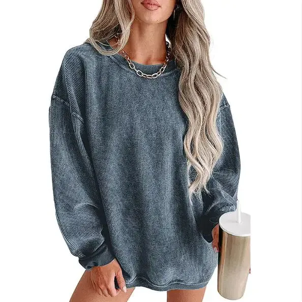 Cozy Versatile Women's Knitted Loose Sweatshirt