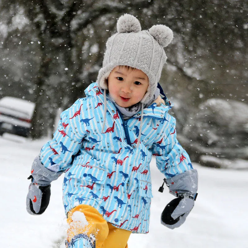 Cream Bear Knit Beanie