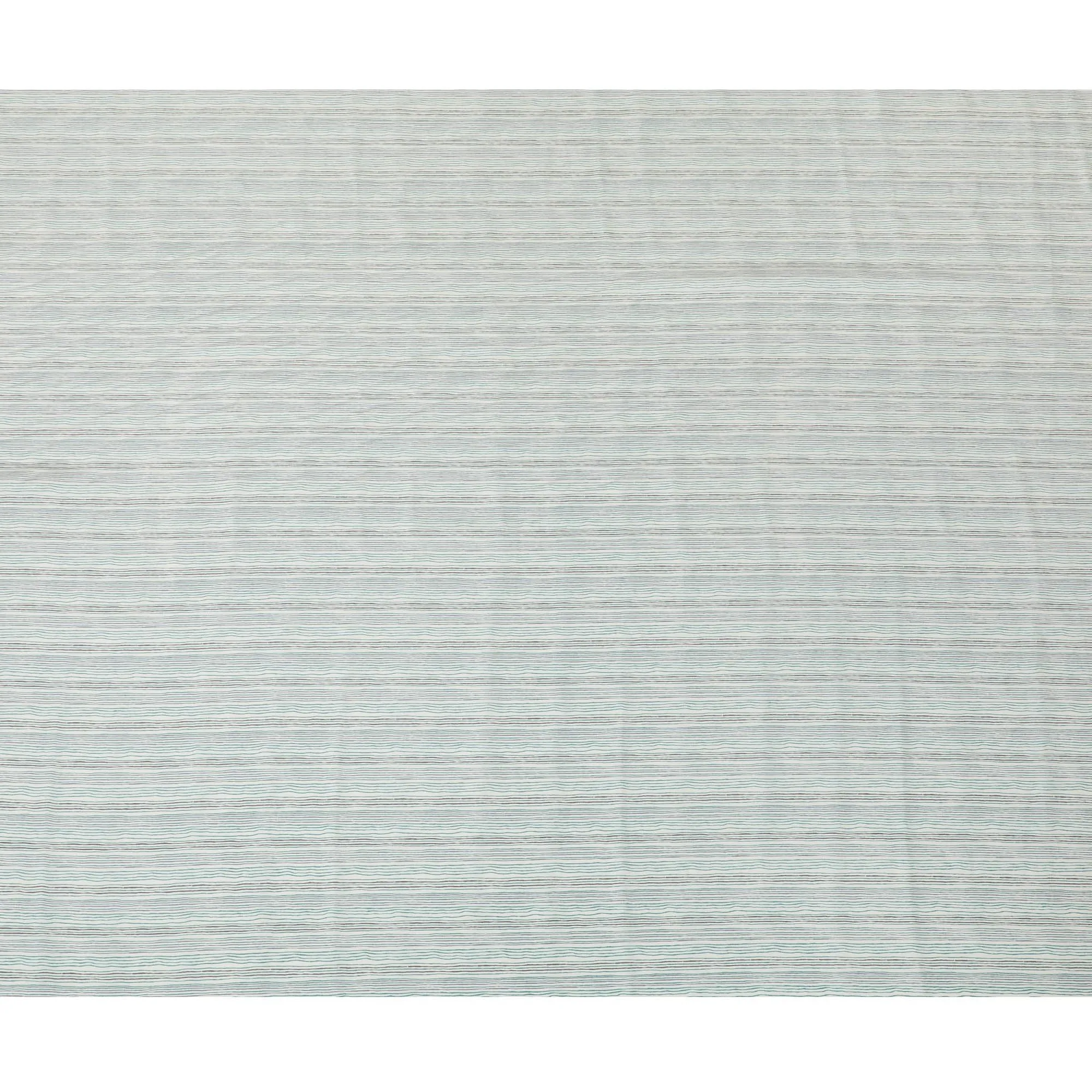 Cream Synthetic blended  cotton fabric with multicolor print in stripe design-D16731