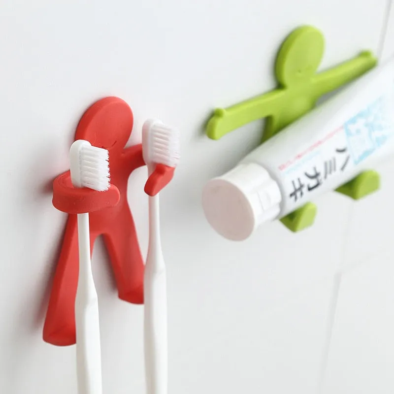 Creative Human Figure Wall Phone Holder Hook