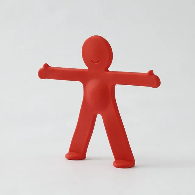 Creative Human Figure Wall Phone Holder Hook