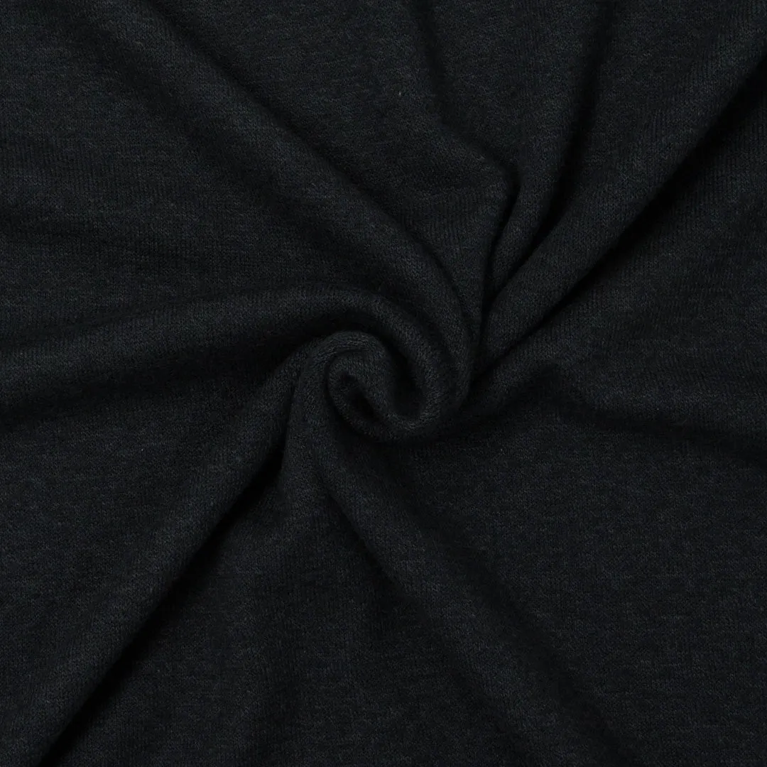 Creekside Rayon Cotton Modal Sweater Knit Lilith Black ½ yd
