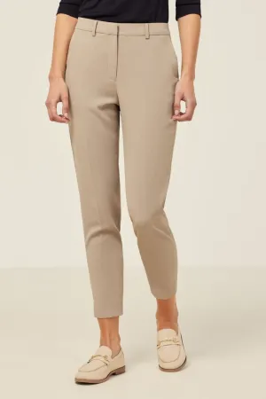 Crepe Stretch High Waist Cropped Pant - CAT3YC