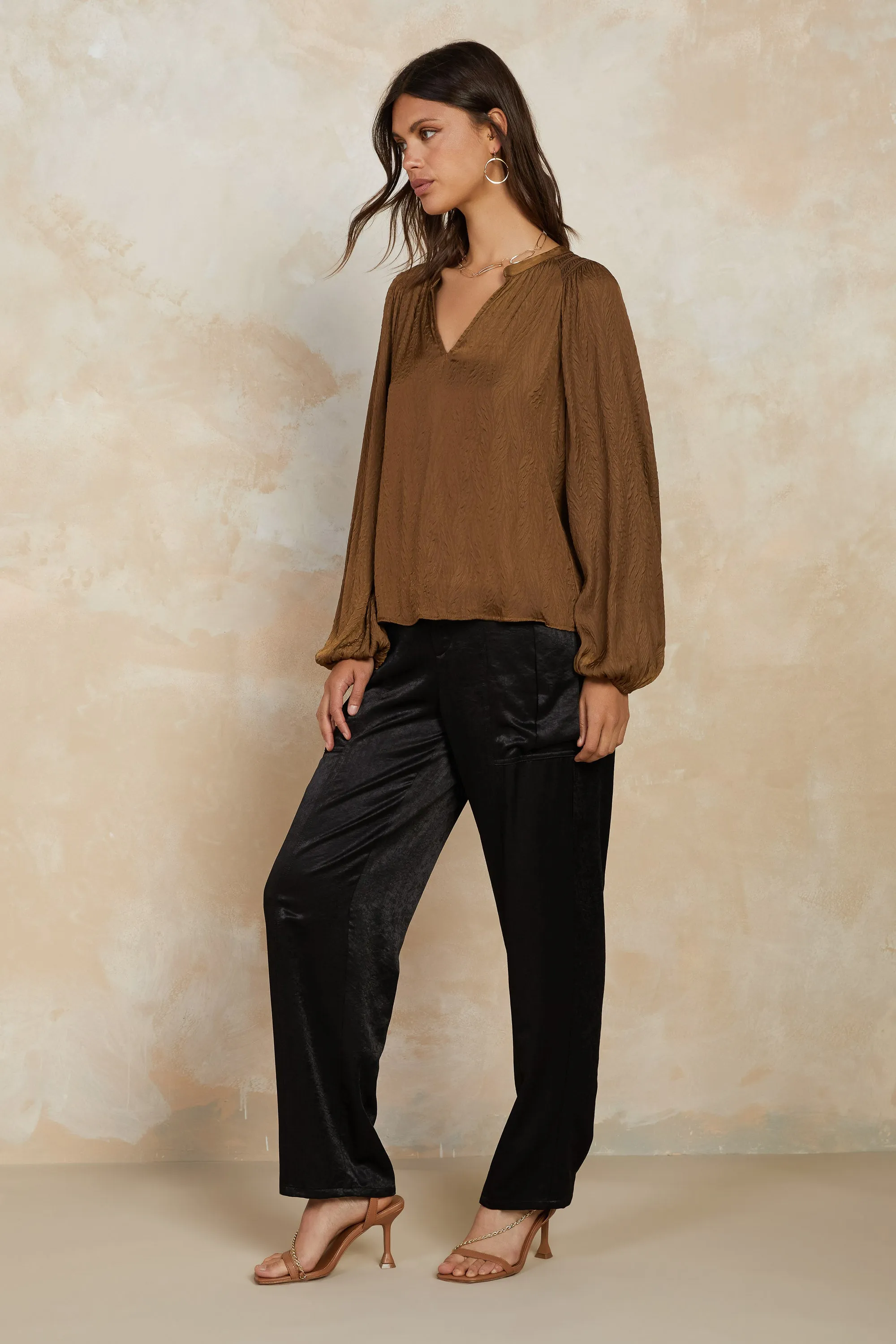 Crinkle Texture Blouse