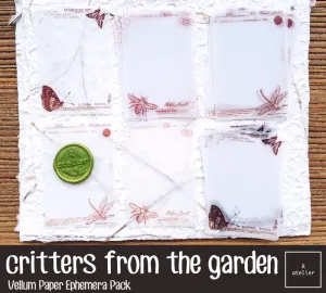 Critters from the Garden | Vellum Paper