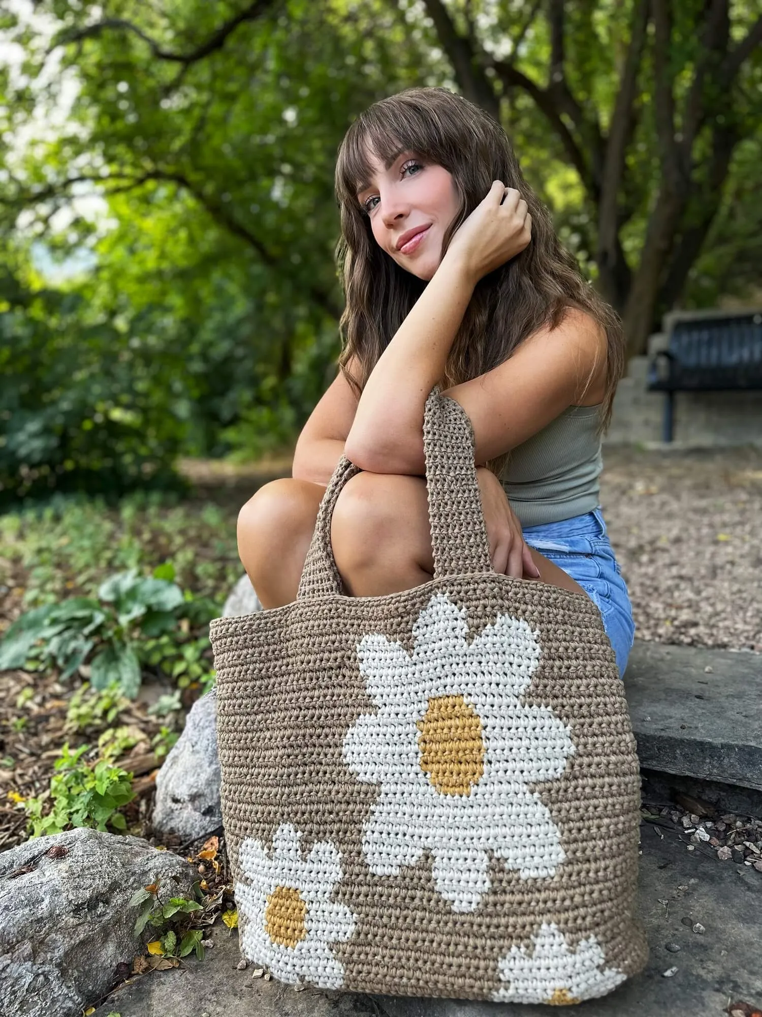 Crochet Kit - Daisy Day Tote