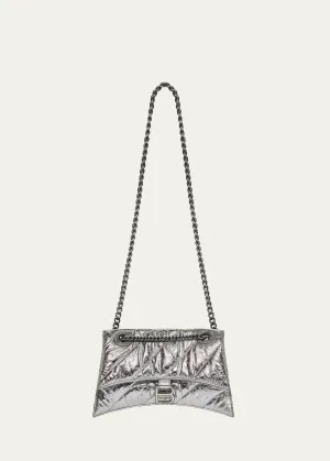 Crush Small Quilted Metallic Chain Shoulder Bag