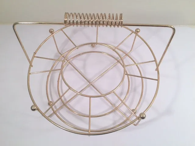 Culver Mid-Century Pisa 22-Karat Gold Cocktail Bar Set (8 Glasses, Ice Container, Carrier)